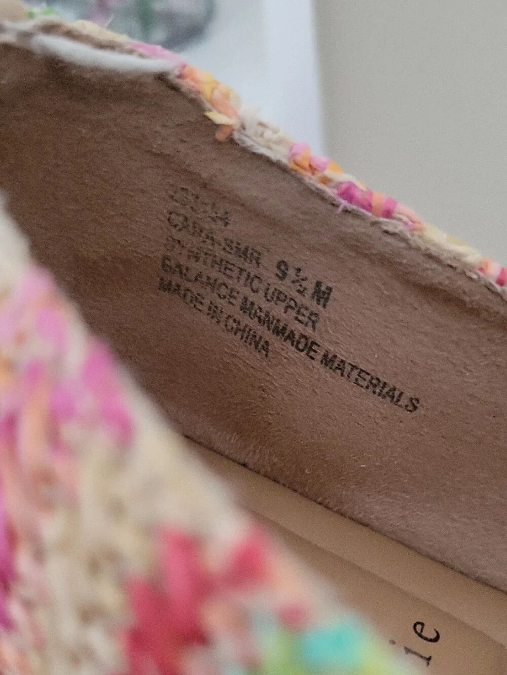 Joie Cara Raffia Espadrilles Women’s Sz 9.5 Multicolor Rainbow Flats Slip on